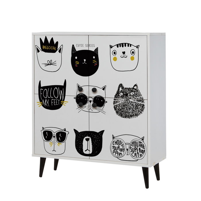 Hanah Home Multilüx Cats Armario Multiusos